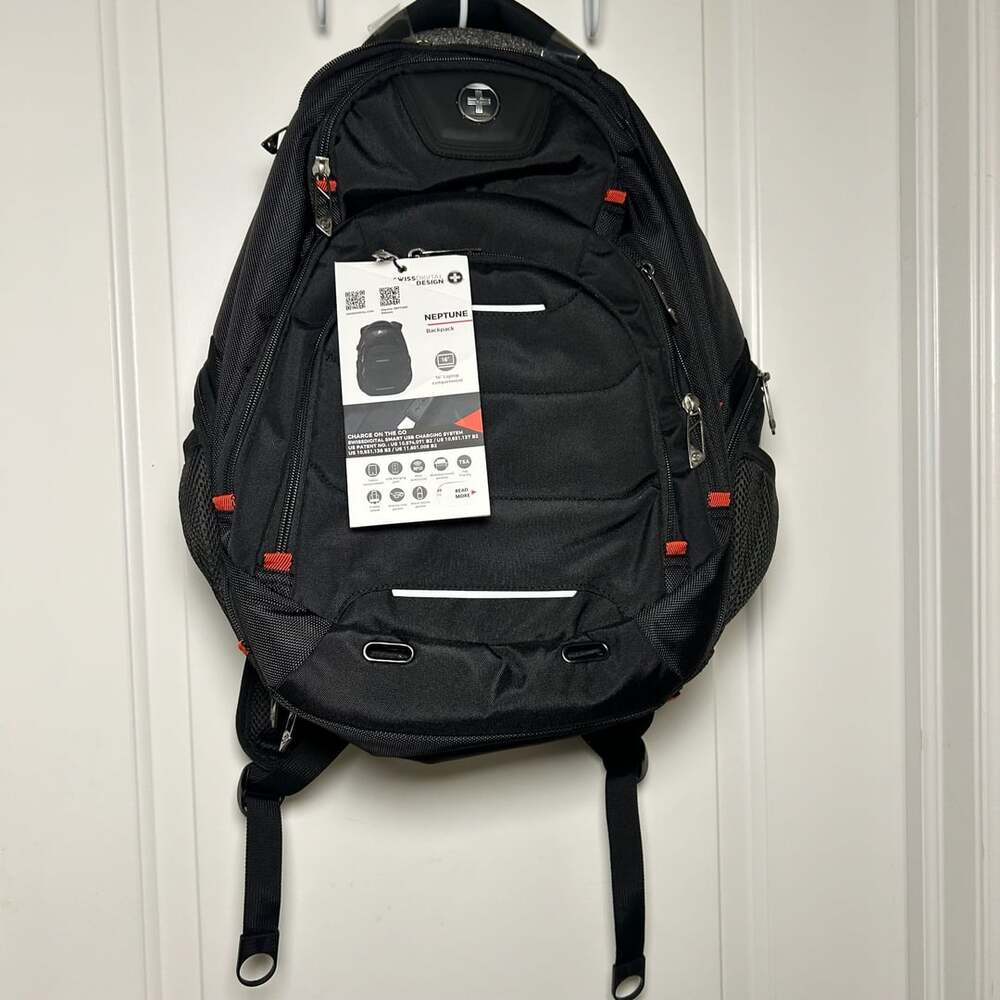 Swissdigital Design Neptune 16 Laptop Backpack Black